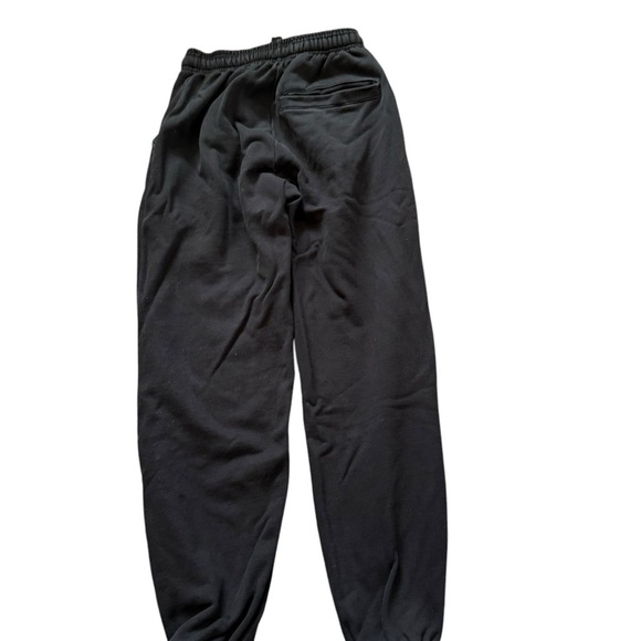 Black Graphic Sweatpants with Elastic Waistband - Picture 2 of 5